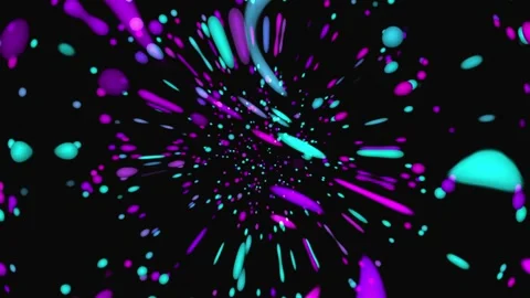 Pink and blue bubbles in a black liquid. Stock Footage 106872169