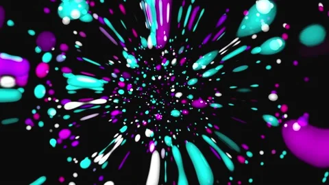 Pink and blue bubbles in a dark liquid. Stock Footage 106871499