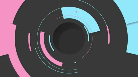 Pink and blue circles moving graphic background Stock Footage 130857067