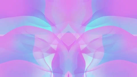 Pink and blue flowing liquid ink waves abstract motion blurred background. Stock Footage 152350729