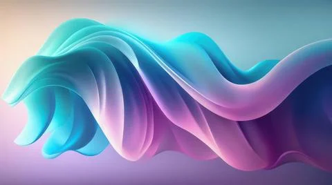 Pink and Blue Gradient Background Abstract Background with 3D Wave Bright ... 스톡 사진