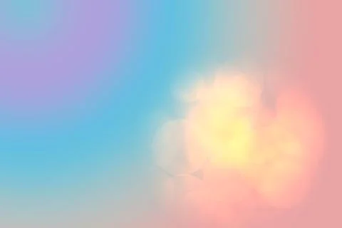 Pink and blue gradient background with a golden spot on the side. Stock Photos