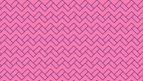 Pink and blue herringbone pattern seamless background texture Stock Illustration