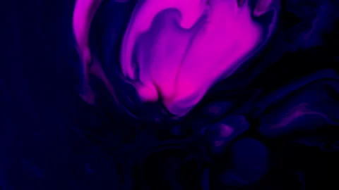 Pink And Blue Liquid Paint Stock Footage 206474833