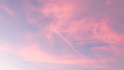 A pink and blue sky with clouds Stock Footage 276344018
