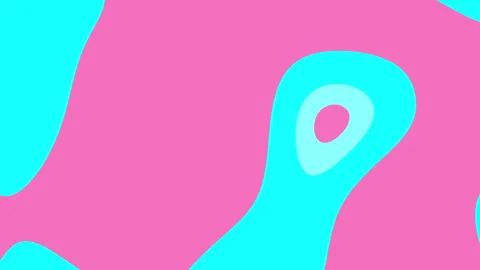 Pink and cyan abstract shapes creating modern design. Suitable for backgrounds Video stock 294190816