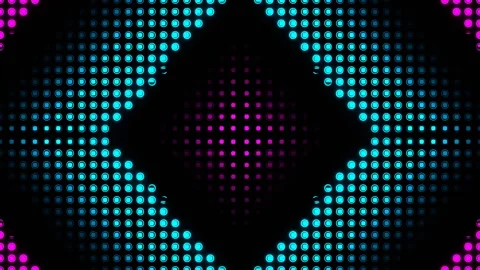 Pink and Cyan Circles Light Moving to Center Background VJ Loop in 4K Stock Footage 338116683