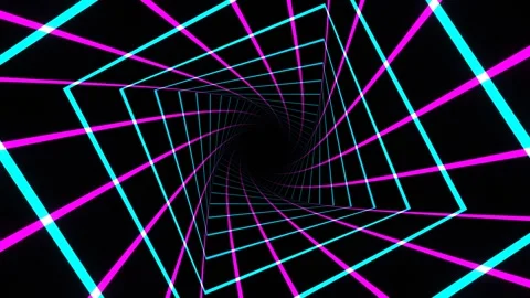 Pink and Cyan Moving Bright Elements Background VJ Loop in 4K Stock Footage 309016473