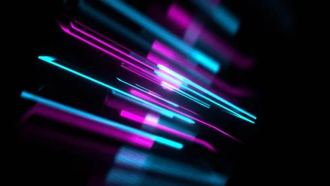 Pink and Cyan Neon Rectangular Shapes Rotated Background VJ Loop in 4K Stock Footage 320492382