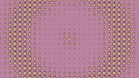 Pink and Gold Halftone Fruit PopArt Loop Video stock 343421479