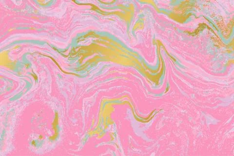 Pink and gold marble pattern. Abstract background. Vector illustration. 스톡 일러스트