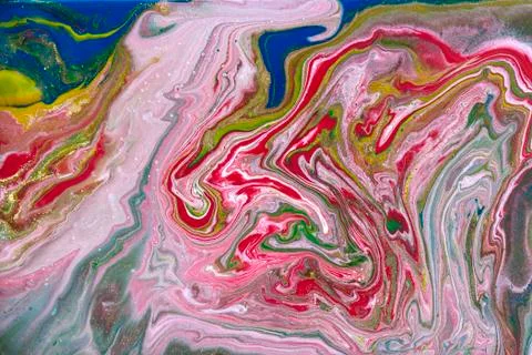 Pink and gold marbling pattern. Golden marble liquid texture. Stock Illustration