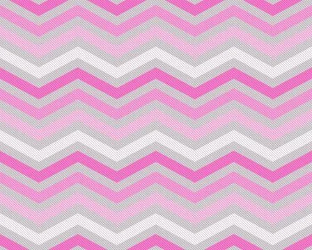 Pink and gray zigzag textured fabric background Illustrazione stock