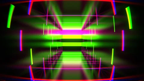 Pink and Green Abstract Strobe Machine Background VJ Loop in 4K Stock Footage 310956937