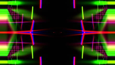 Pink and Green Abstract Strobe Machine Kaleidoscope Background VJ Loop in 4K 스톡 동영상 338116709