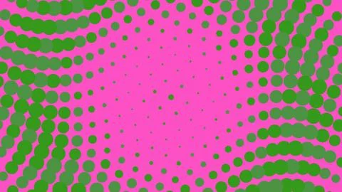 Pink and green halftone dot pattern background Stock Illustration