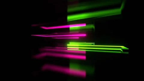 Pink and Green Neon Rectangular Shapes Moving Background VJ Loop in 4K Stockbeeldmateriaal 317885025