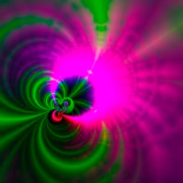 Pink and green patterns, artwork Stockillustratie