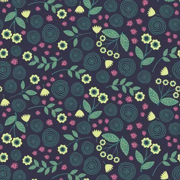 Pink and Green Seamless Pattern Illustrazione stock