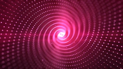 Pink and light digital abstract particles rotate background. Stock Footage 90271903