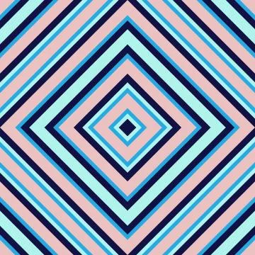 Pink and Navy Argyle Diagonal Stripes seamless pattern background Stock Illustration