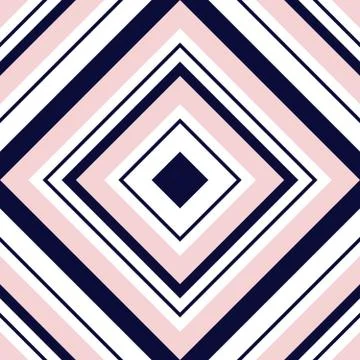 Pink and Navy Argyle Diagonal Stripes seamless pattern background Illustrazione stock