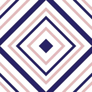 Pink and Navy Argyle Diagonal Stripes seamless pattern background Illustrazione stock