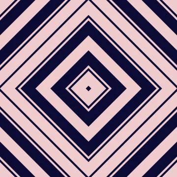 Pink and Navy Argyle Diagonal Stripes seamless pattern background Illustrazione stock