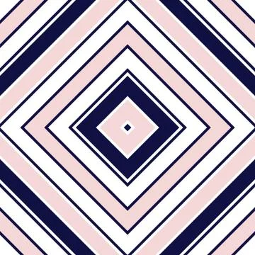 Pink and Navy Argyle Diagonal Stripes seamless pattern background Stock Illustration