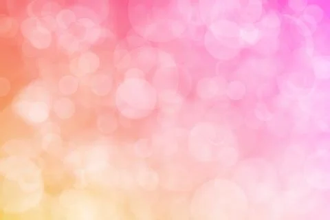 Pink and orange abstract defocused background, circle shape bokeh pattern. 스톡 일러스트