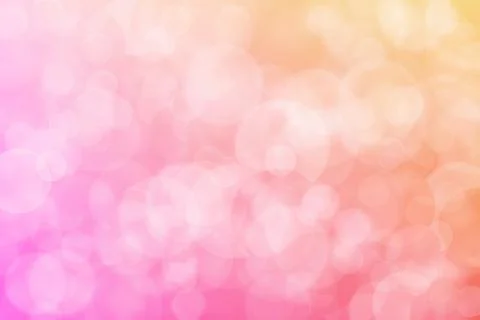 Pink and orange abstract defocused background, circle shape bokeh pattern. イラスト素材