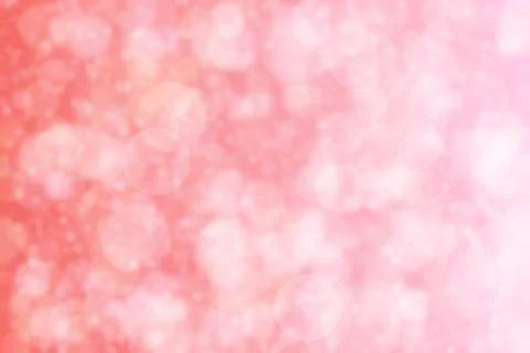 Pink and orange abstract defocused background, circle shape bokeh pattern. Stock Illustration
