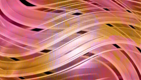 Pink and Orange Diagonal Wave Abstract Background, Soft Metallic Flowing St.. Stock Illustration