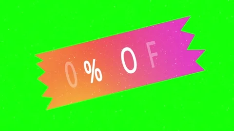 Pink and orange gradient adhesive tape strip isolated on a green screen 스톡 동영상 343908196