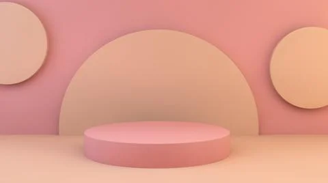 Pink and orange storefront Stock Illustration