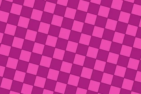 Pink and purple checkered pattern with 3d cube design Stock Illustration