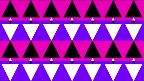 Pink and purple color triangular shapes illusion creating background Stock Footage 243413797