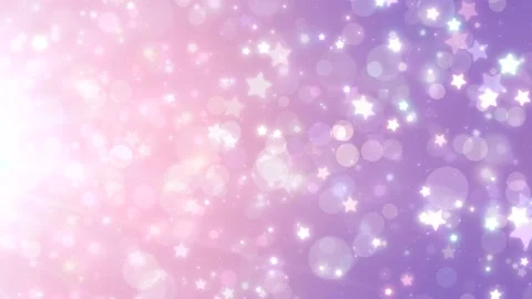 A pink and purple glitter gradient background with stars. Stock Footage 237579424