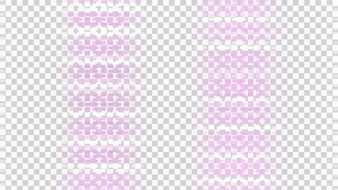 Pink and purple gradient pixel pattern on white background Ilustração Stock