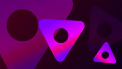 Pink and purple gradient rotating triangular shape background Stock Footage 204727877