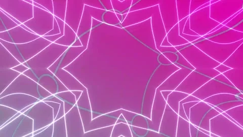 Pink and purple network structure with glowing neon lines a video showcases Stock-Footage 334656398