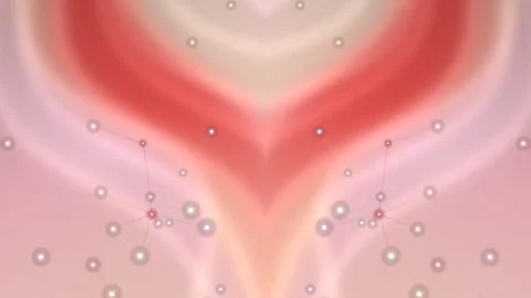 Pink and red abstract with connected dots and shapes Stock Footage 331648866
