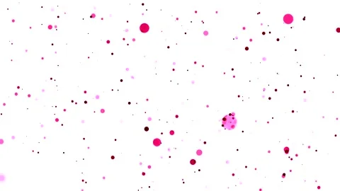Pink and Red Dots on White Background Stock Footage 289136782
