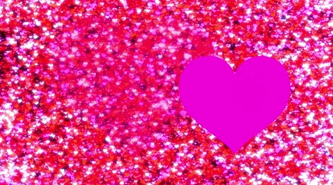 Pink and red hearts scatter Stock Footage 68938697