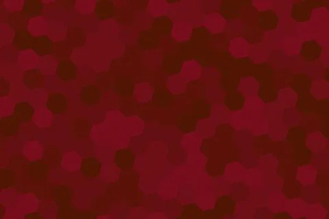 Pink and red hexagon pattern on dark background Stock Photos