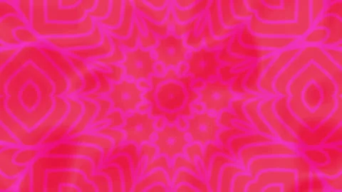 Pink and red kaleidoscopic pattern an abstract visual design. Video stock 334691569