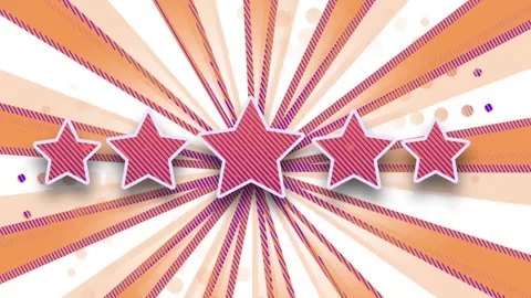 Pink and red star graphic design Stock Footage 345084140