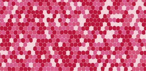 Pink and red tones hexagonal abstract background Stock Illustration