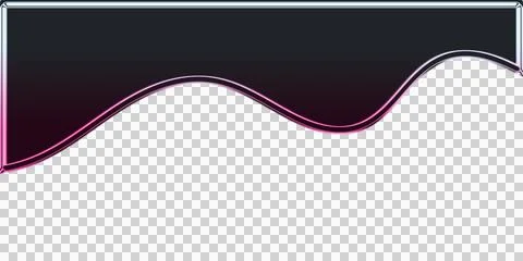 Pink and white abstract shapes on dark background transparent background curve Ilustración de archivo