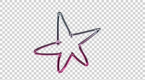 Pink and white abstract of tangled ribbons with metallic buckle transparent Stock-Illustration